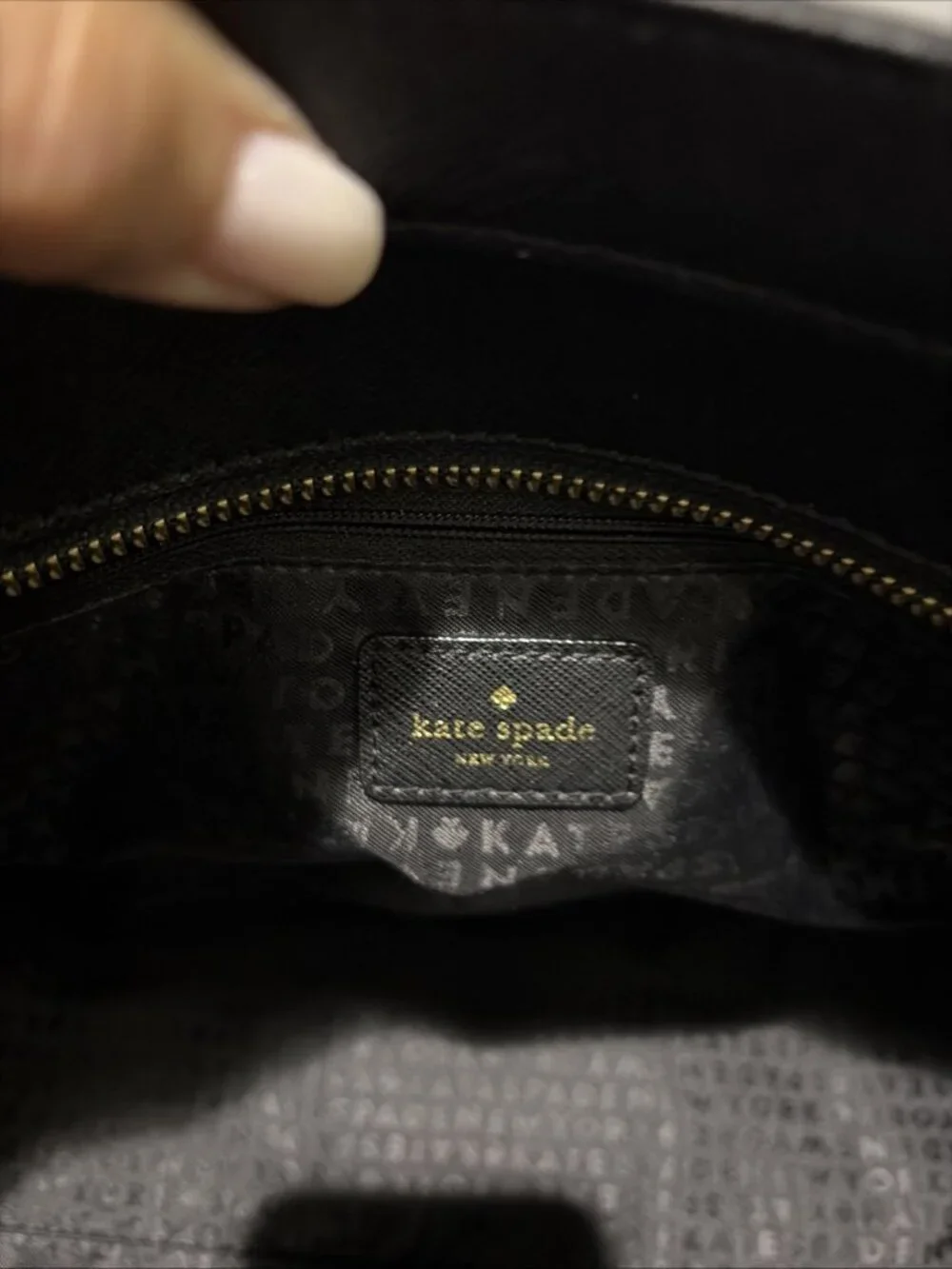 Kate Spade Laurel Way Medium Dally Saffiano Leather Tote Shoulder Bag Black EUC